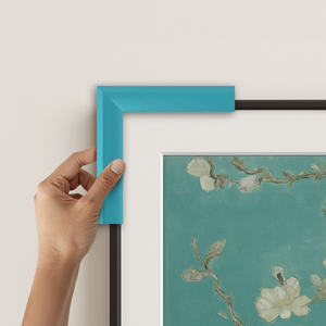 Turquoise des Caraïbes - Lunette de cadre Samsung prismatique en alliage