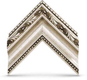 Deco TV Frames Samsung the Frame TV Ornate Silver