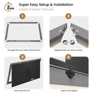 Deco TV Frames Samsung the Frame TV Contemporary Silver