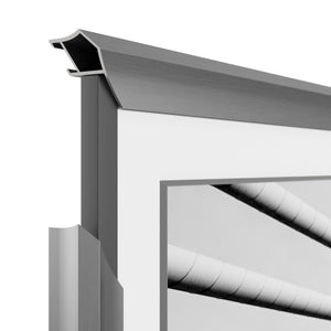 Graphite - Lunette de cadre Samsung prismatique en alliage
