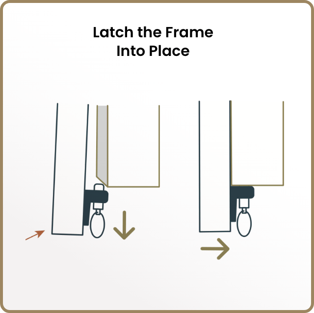 Step 04: Latch it flat
