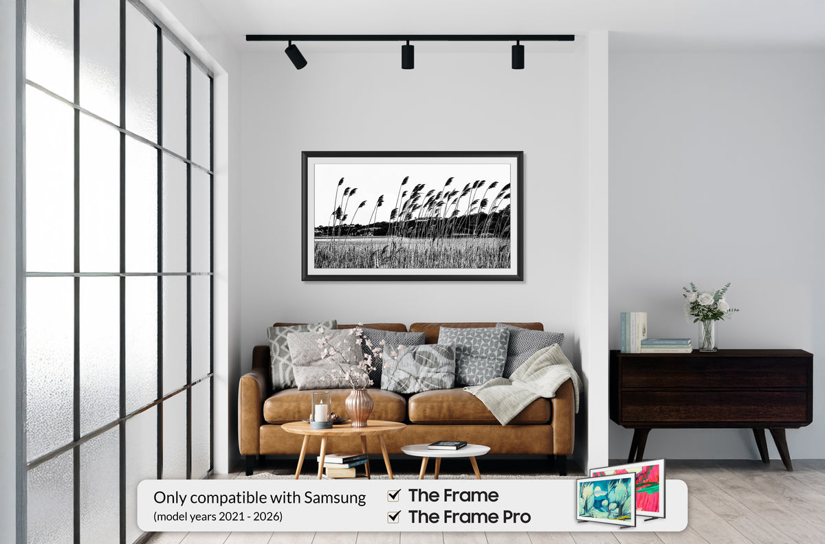 Noir anodisé - Lunette de cadre Samsung prismatique en alliage 