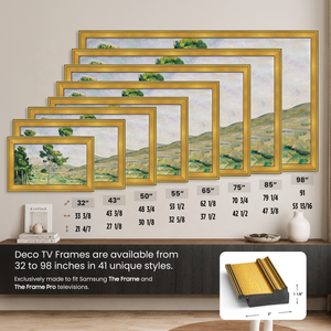Deco TV Frames Samsung the Frame TV Antique Gold