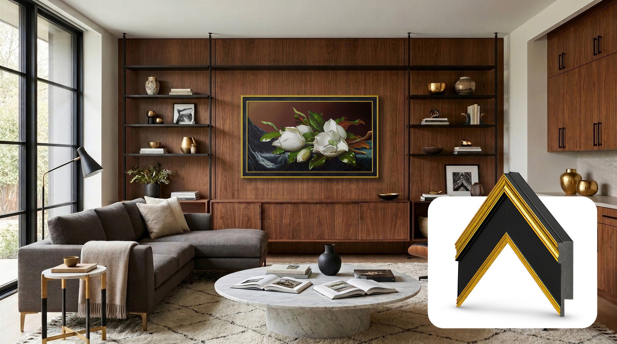 Antique Gold & Black