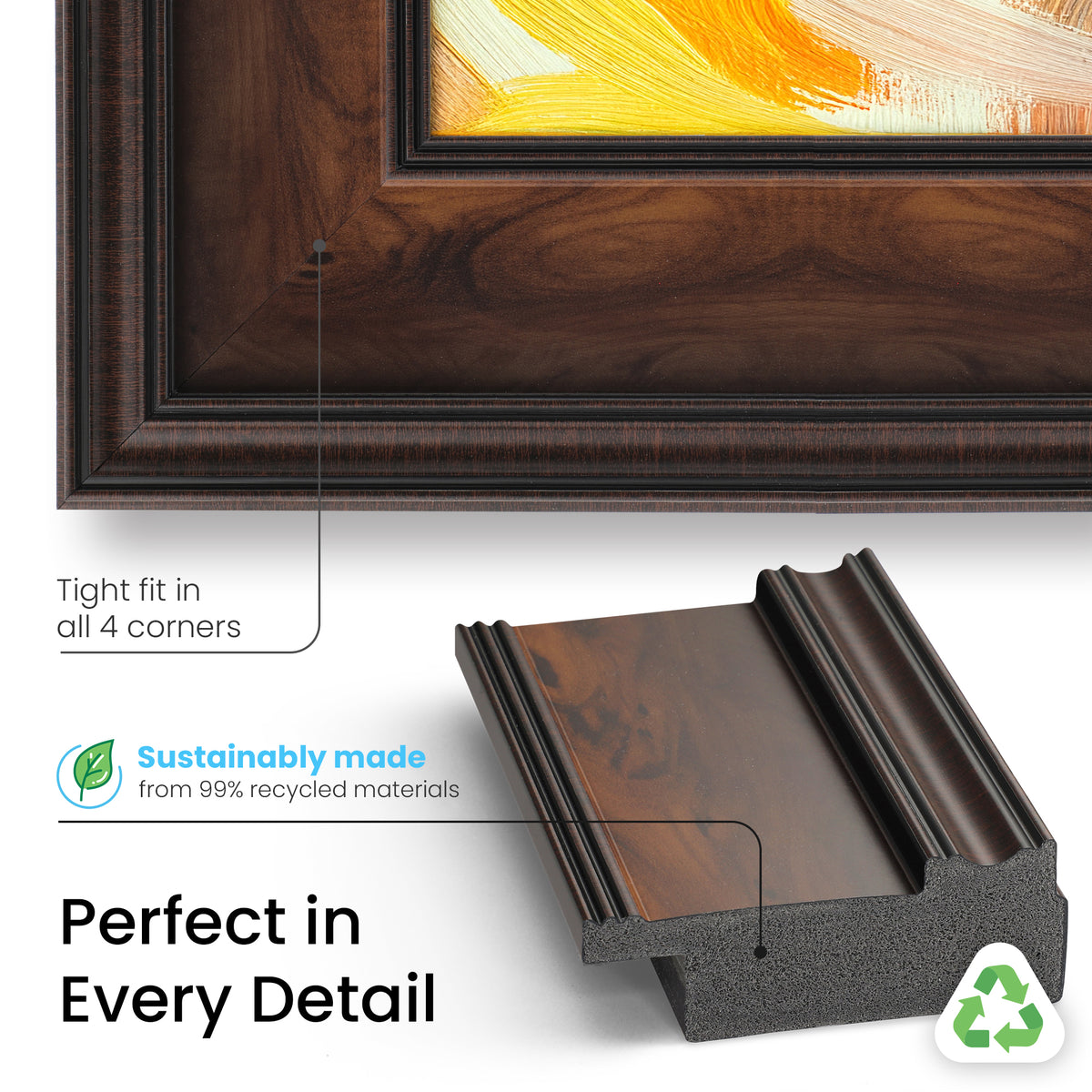 Deco TV Frames Samsung the Frame TV Burlwood