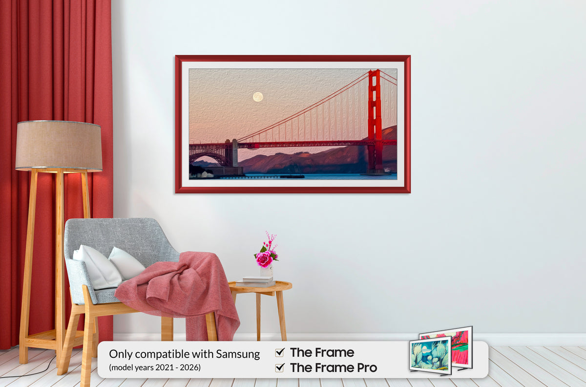 Candy Apple Red - Lunette de cadre Samsung prismatique en alliage