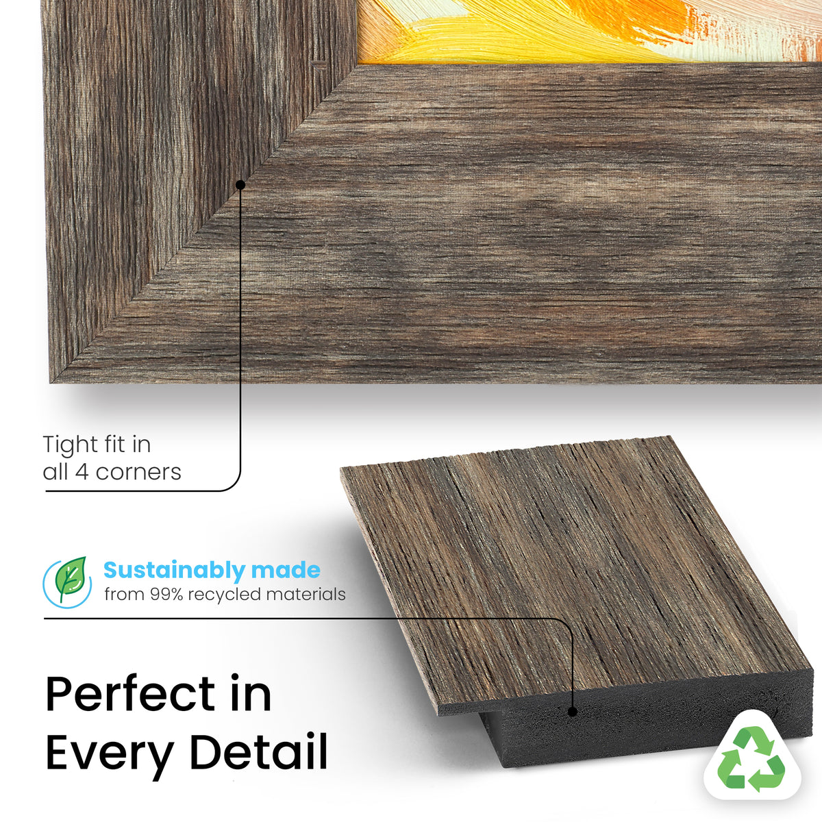 Deco TV Frames Samsung the Frame TV Distressed Barnwood