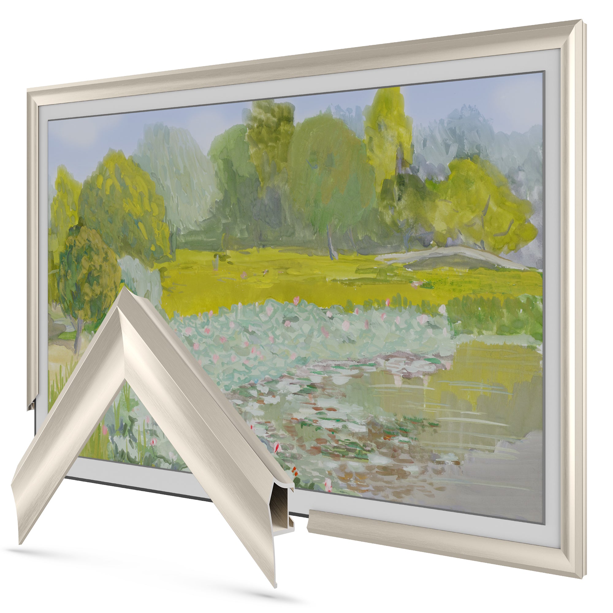 Argent allemand - Lunette de cadre Samsung prismatique en alliage