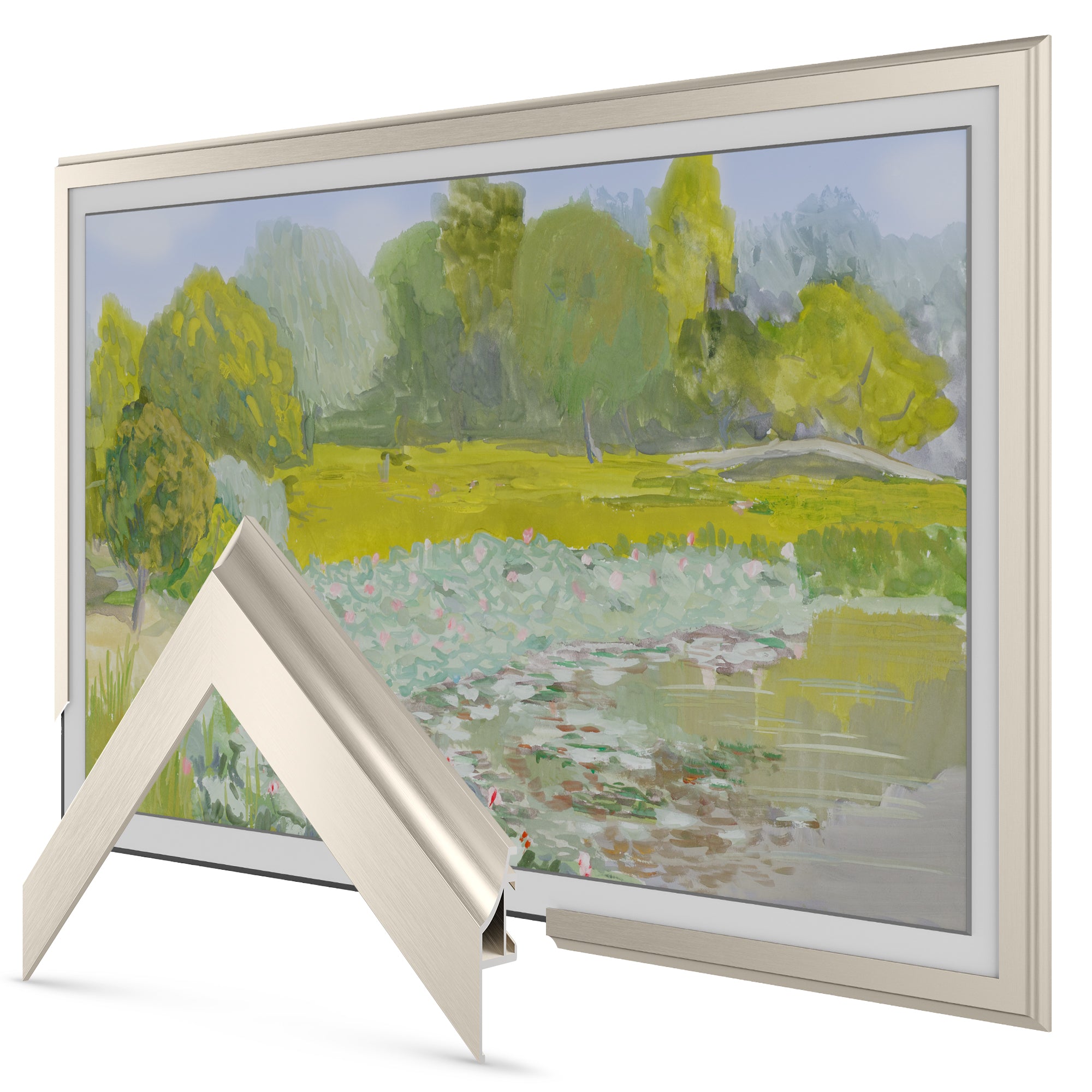 Argent allemand - Lunette de cadre Samsung Scoop en alliage