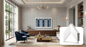 Deco TV Frames Samsung the Frame TV Gloss White