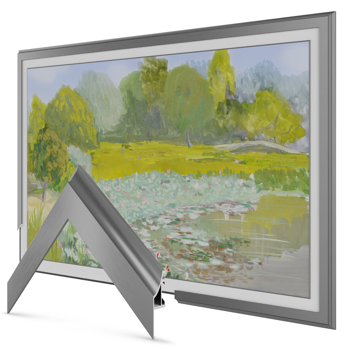 Graphite - Lunette de cadre Samsung Scoop en alliage