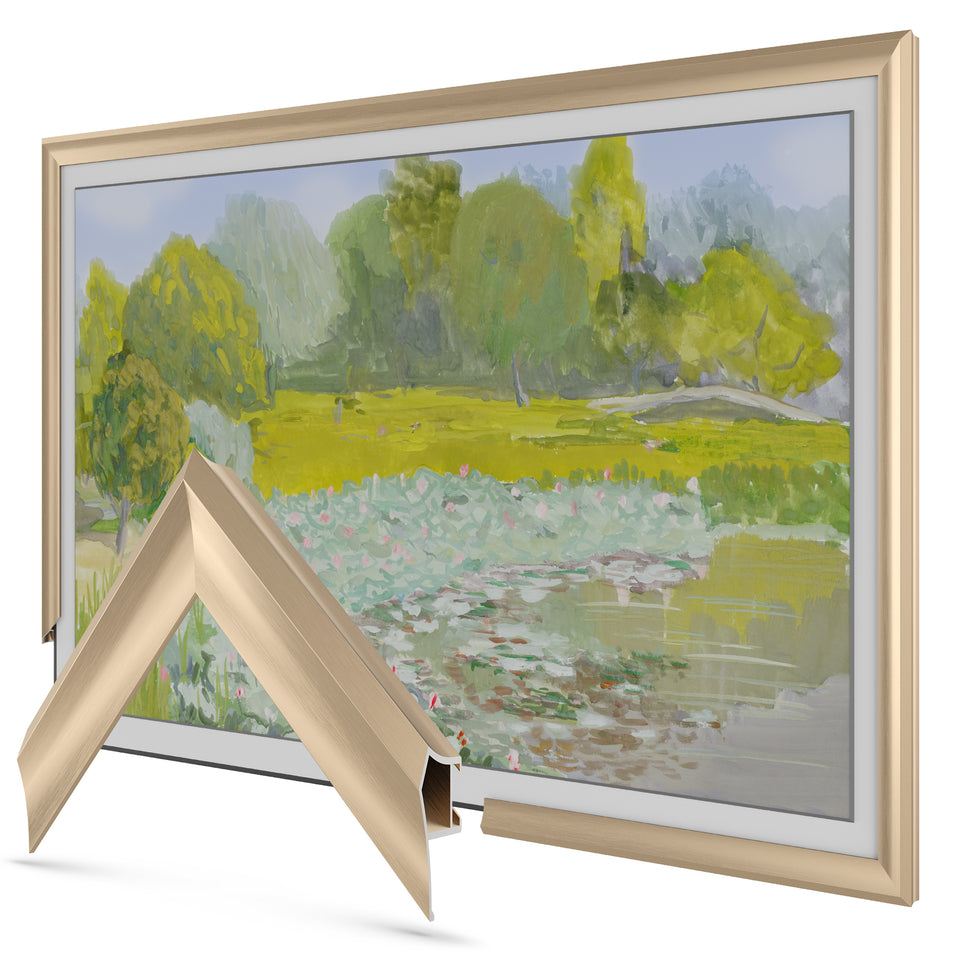 Oro pálido - Bisel de marco Samsung prismático de aleación