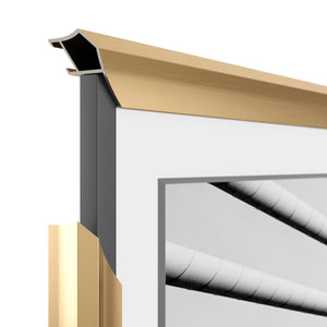 Or pâle - Lunette de cadre Samsung prismatique en alliage