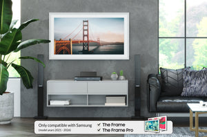 Samsung The Frame - pure white allow prismatic frame