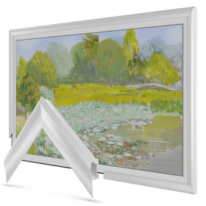 Samsung The Frame - pure white allow prismatic frame