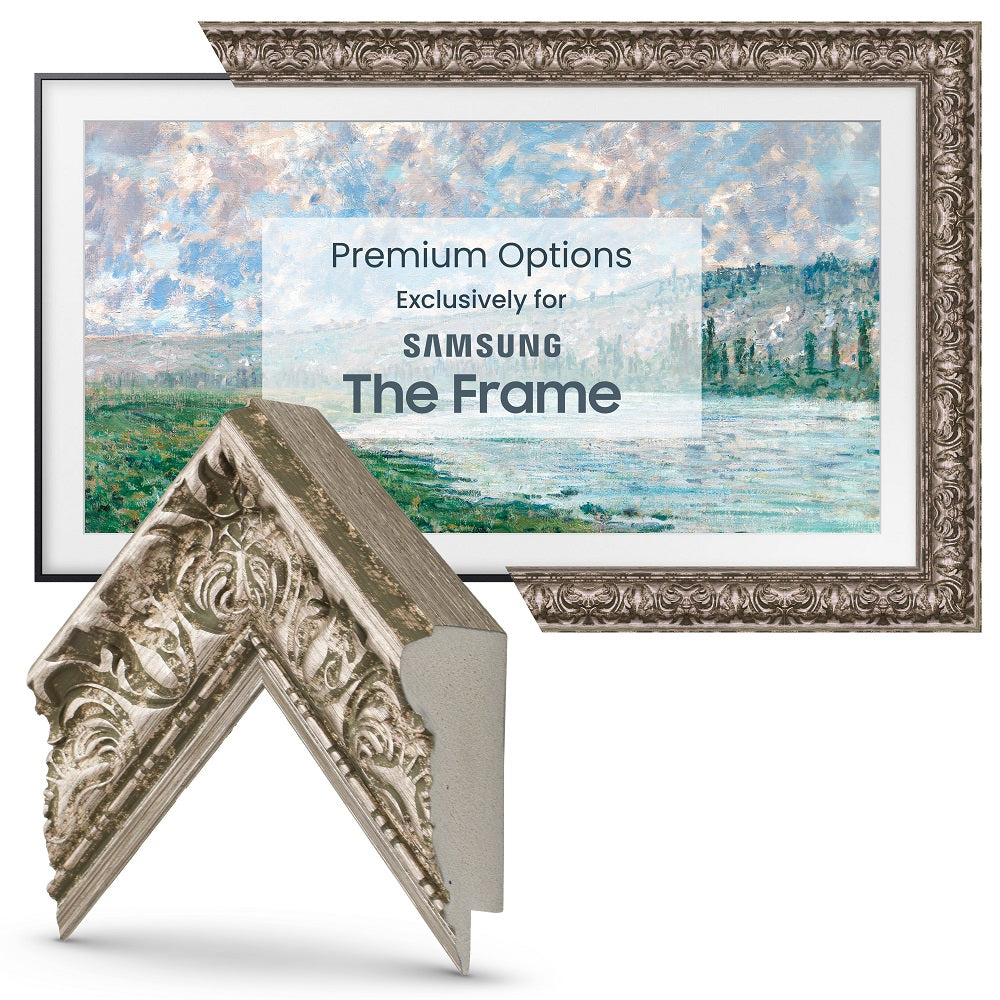 Deco TV Frames Samsung the Frame TV Tuscan Silver