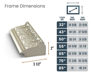 Deco TV Frames Samsung the Frame TV Tuscan Pearl