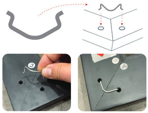 Renforts d&#39;angle à ressort pour cadres Deco Premiere