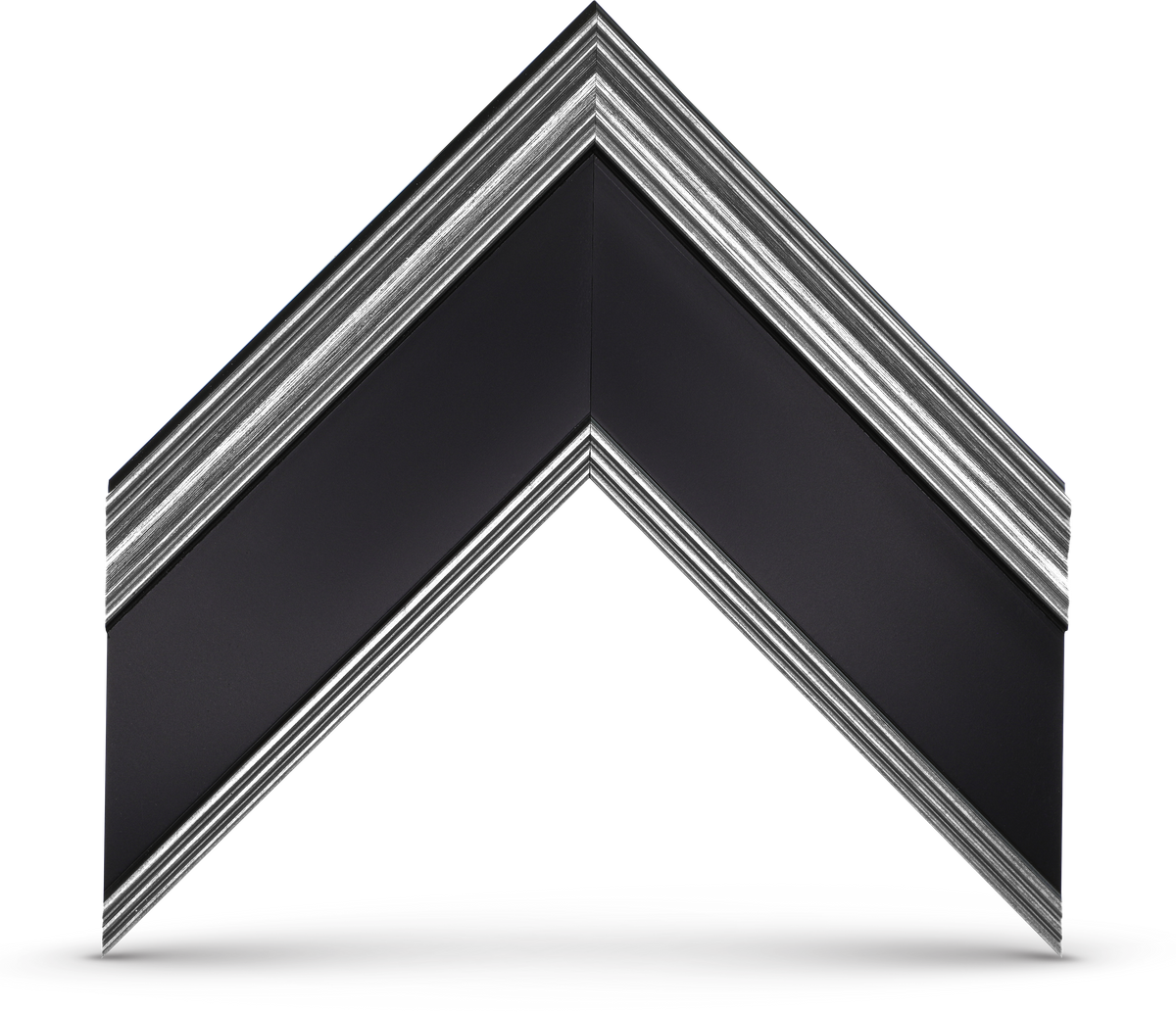 Plata antigua y negro - CAJA ABIERTA