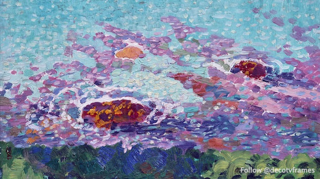 Peinture de la côte océanique