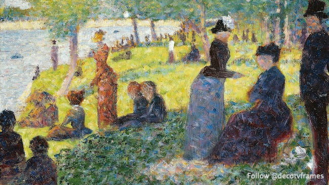 Boceto al óleo para “La Grande Jatte” (1884)