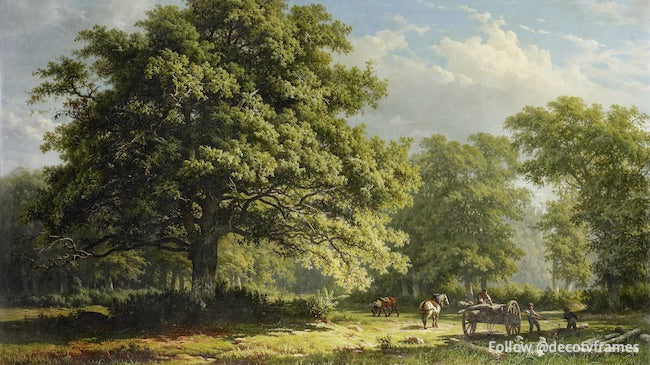 Vista en el bosque de Bentheim 