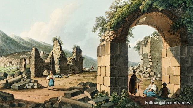 Ruines des thermes d&#39;Éphèse vues des dominions ottomans, d&#39;Europe, d&#39;Asie et de certaines îles de la Méditerranée (1810)