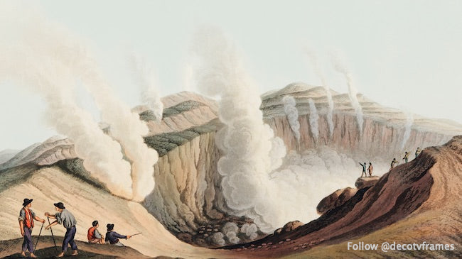 Crater in the Island of Volcano from Views in the Ottoman Dominions, in Europe, in Asia, and some of the Mediterranean islands (1810)