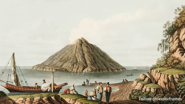 Island of Stromboli from Views in the Ottoman Dominions, in Europe, in Asia, and some of the Mediterranean islands (1810)