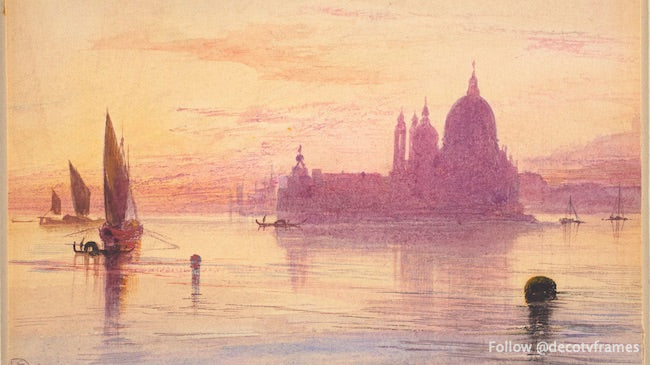 Santa Maria della Salute, Venecia, al atardecer, 1865/1884 