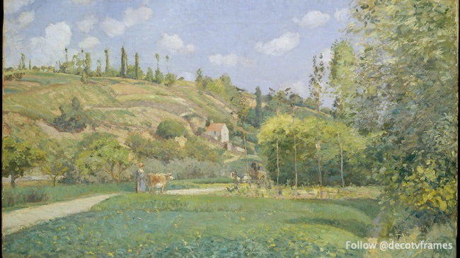 Un pastor de vacas en Valhermeil, Auvers-sur-Oise 