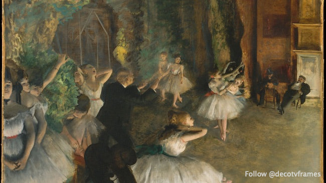 El ensayo del ballet en escena 