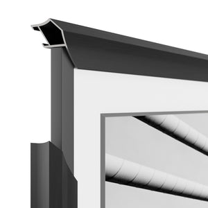 Negro anodizado - Bisel de marco Samsung prismático de aleación 