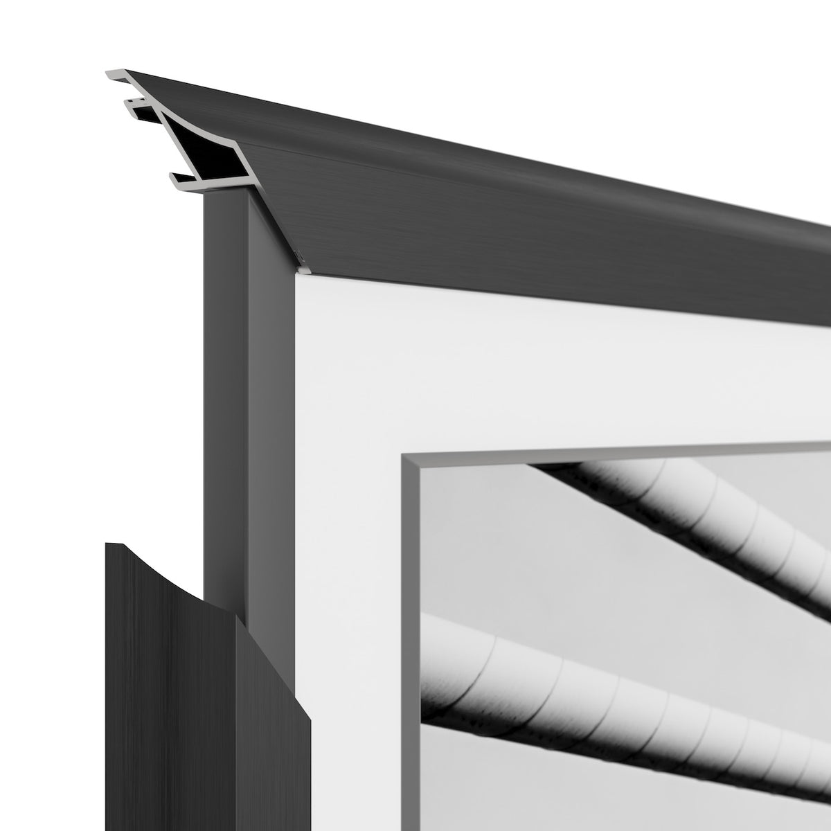 Negro anodizado - Bisel de marco Samsung redondo de aleación 