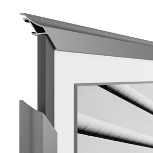 Grafito - Bisel de marco Samsung con forma de pala de aleación