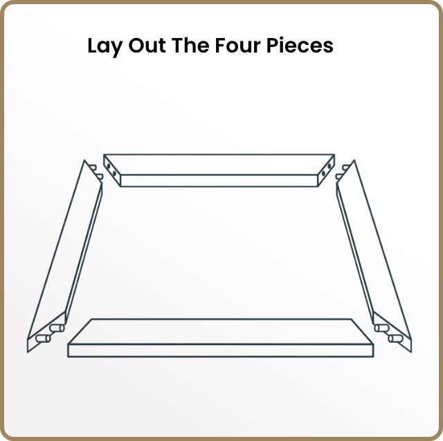 Step 01: Lay out the four sides